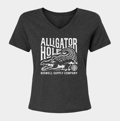 Alligator Hole Relaxed V-Neck