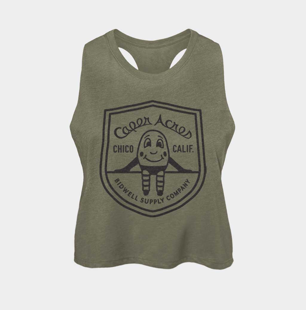 Caper Acres Shield Crop Tank