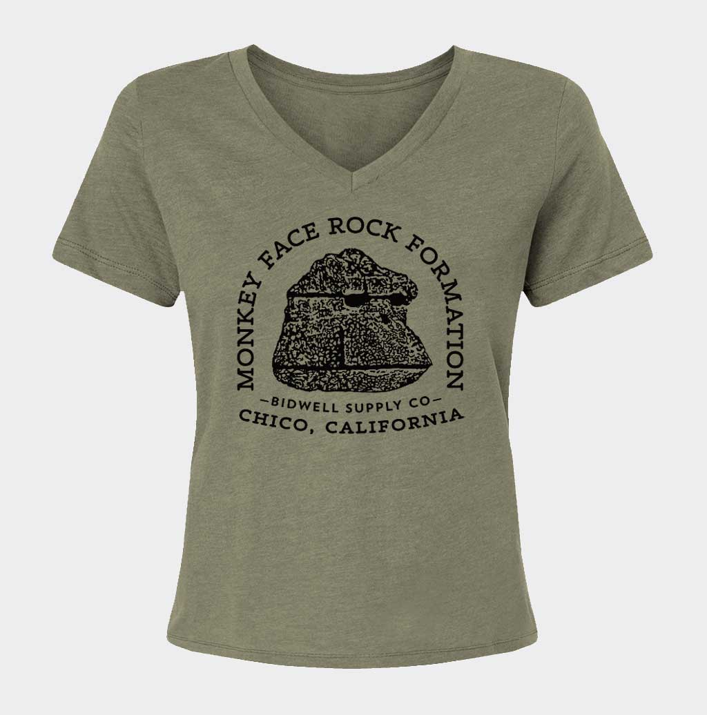Monkey Face Rock Relaxed V-Neck