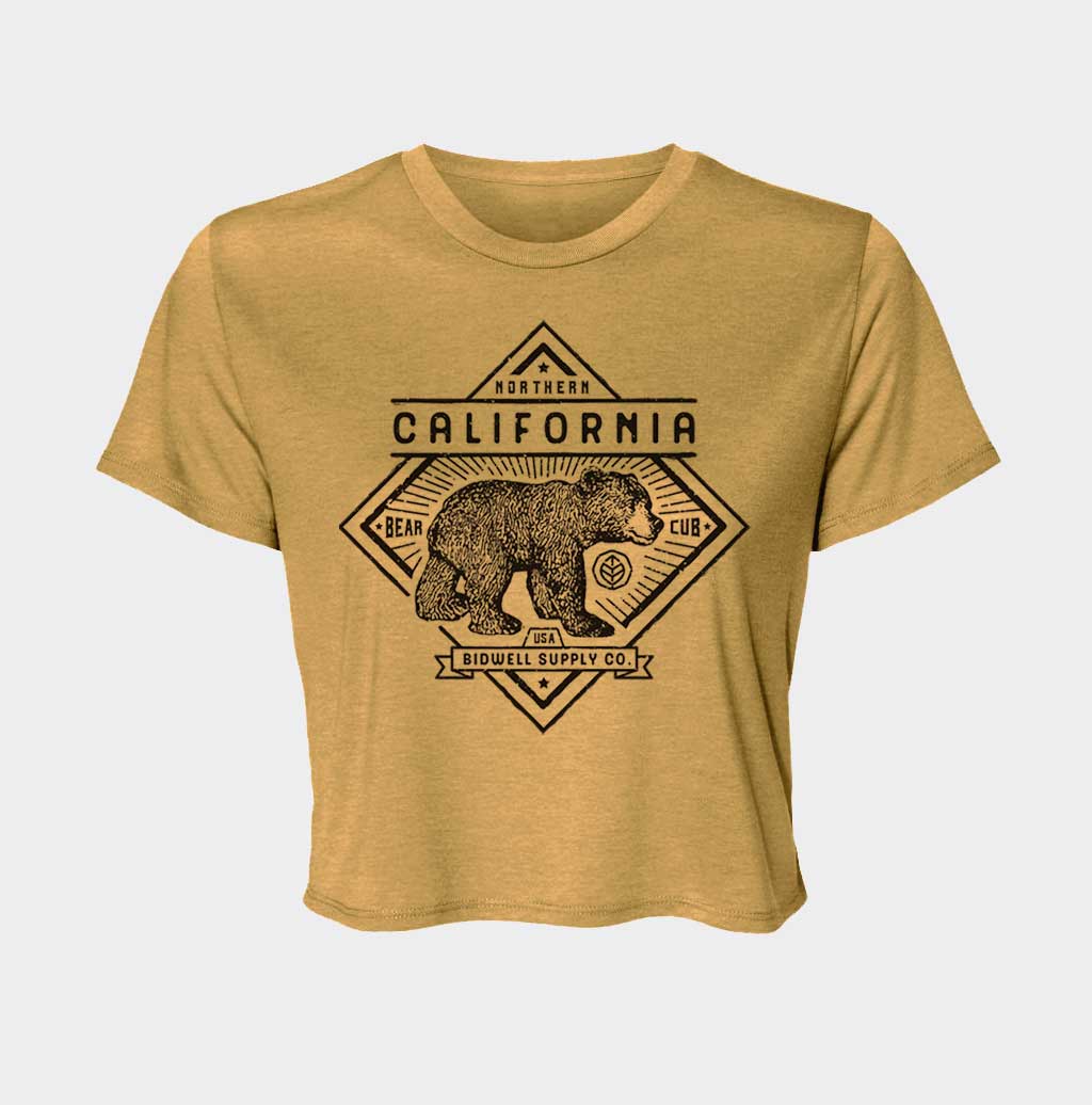 California Bear Cub Crop Top