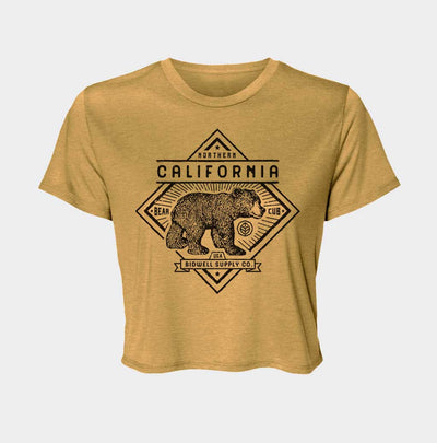 California Bear Cub Crop Top