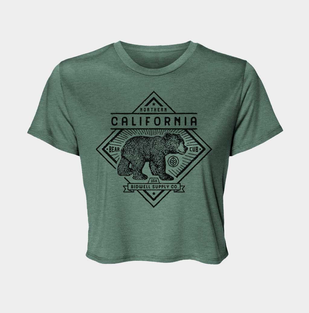 California Bear Cub Crop Top