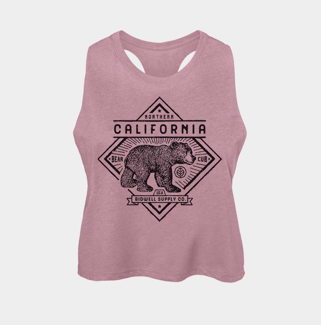 California Bear Cub Crop Tank