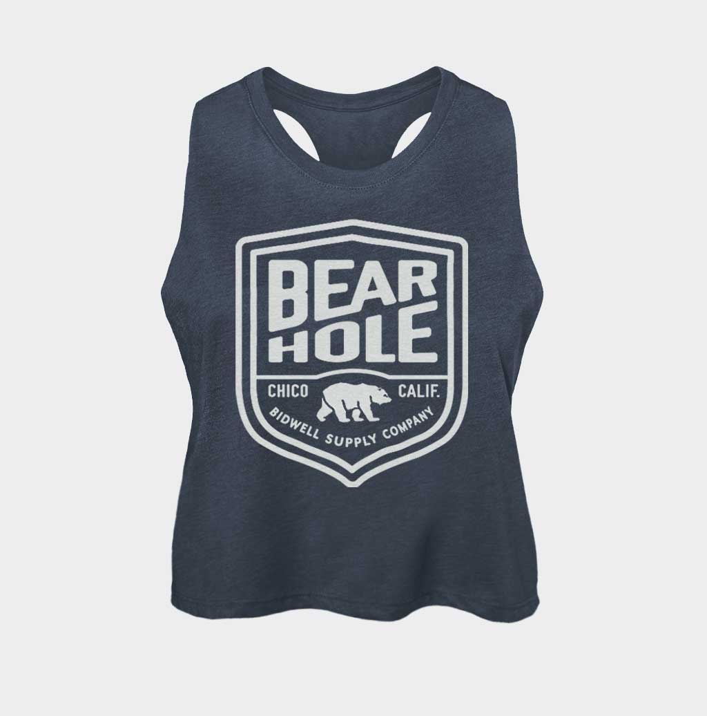 Bear Hole Shield Crop Tank