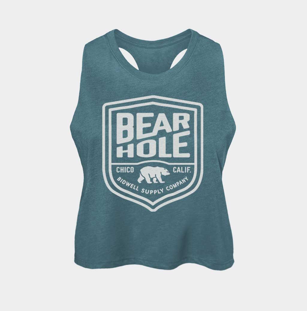 Bear Hole Shield Crop Tank
